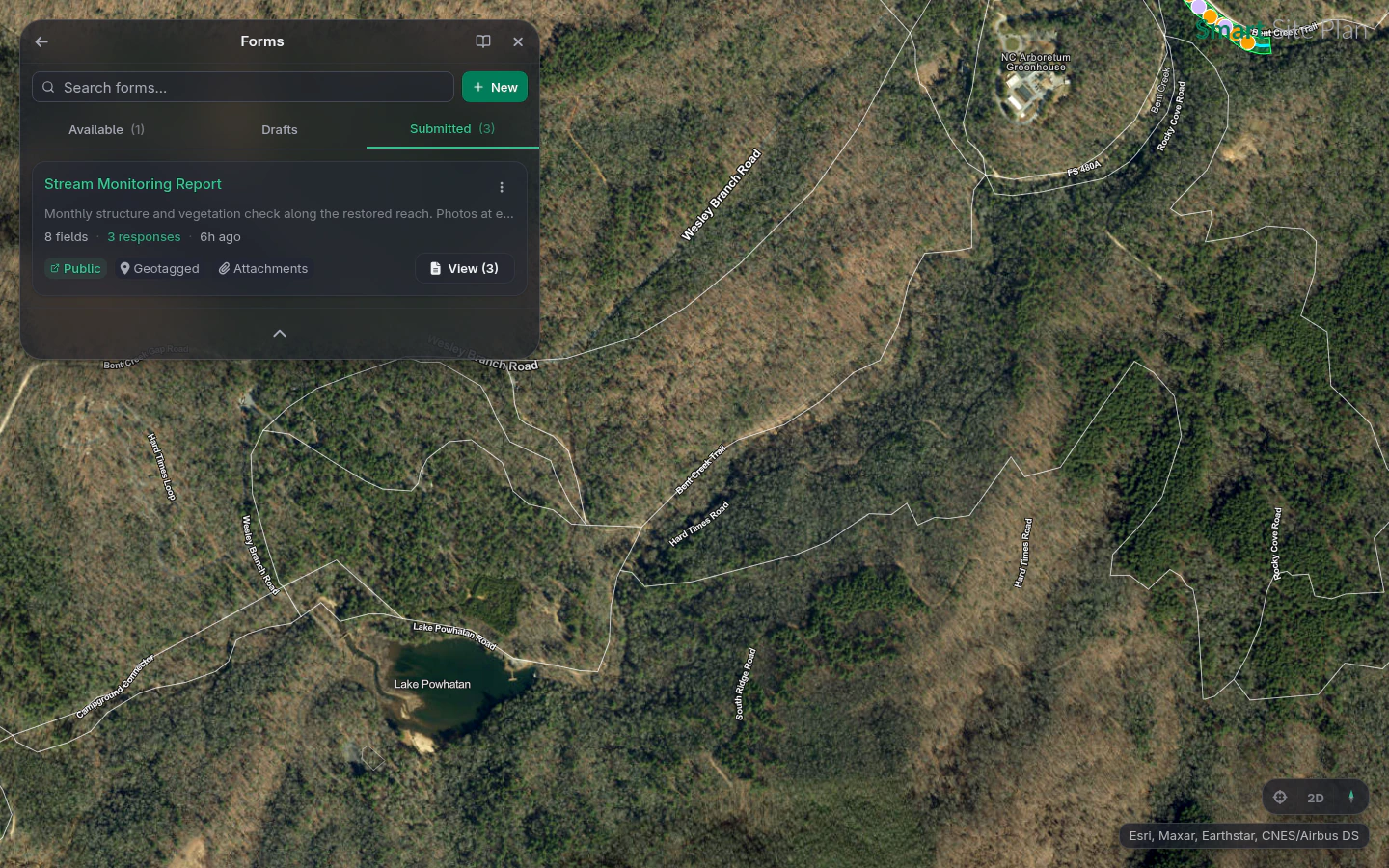 Reviewing stream monitoring submissions for the restored reach